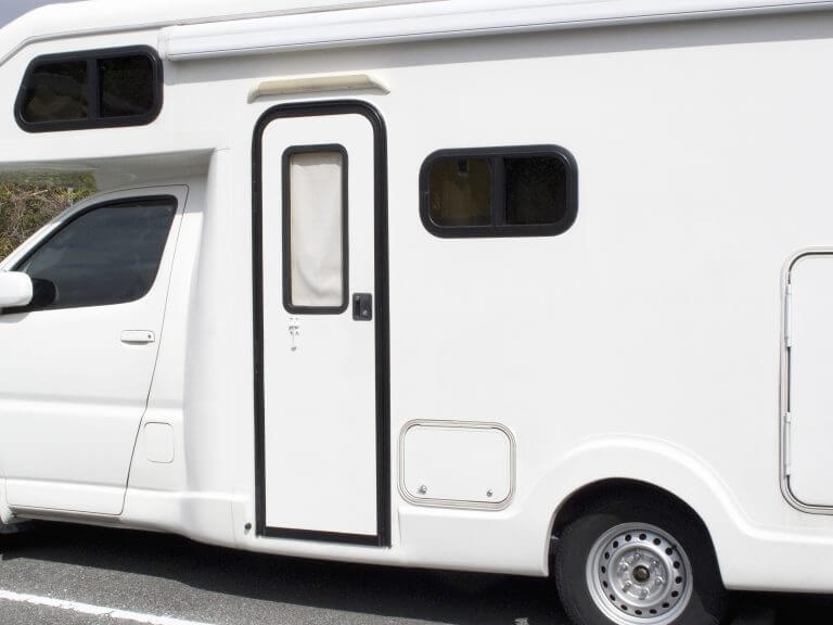 White camper