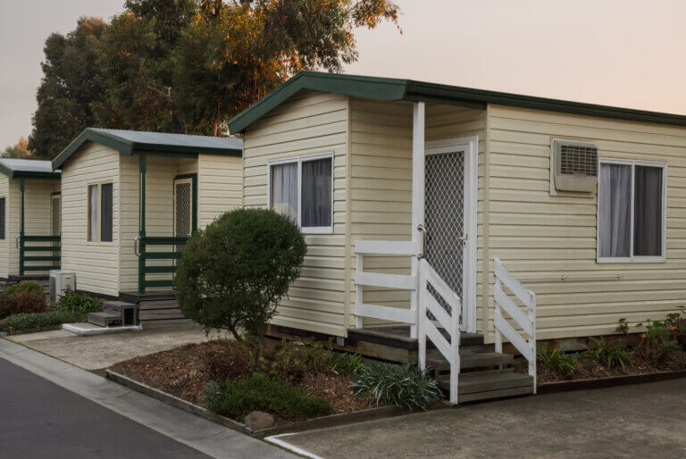Holiday homes in tourist park