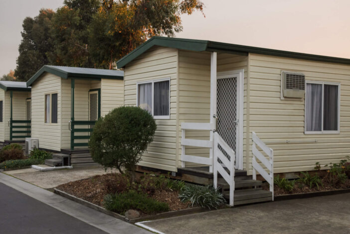 Holiday homes in tourist park