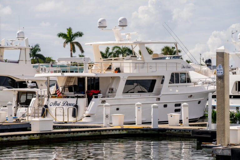 fort Lauderdale, FL, USA - October 23, 2021: Photo of the 2021 Ft Lauderdale International Boat Show