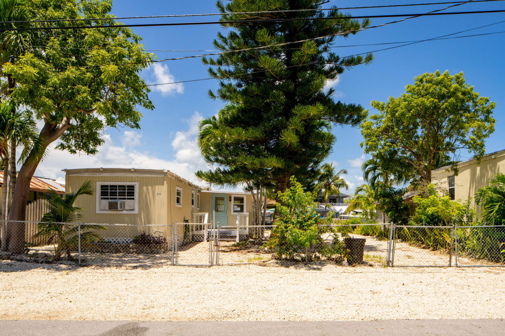 Key Largo, FL, USA - August 1, 2021: Style of homes in Key Largo Florida Keys USA