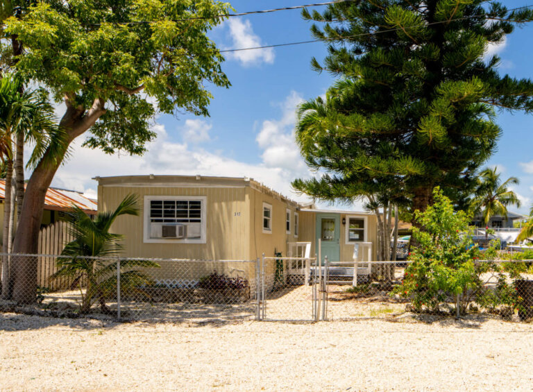 Key Largo, FL, USA - August 1, 2021: Style of homes in Key Largo Florida Keys USA