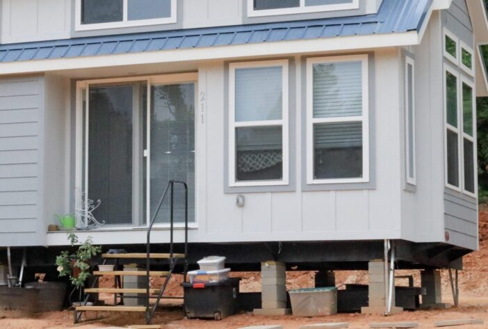 Recently moved tiny house and beginning stages of setting up living in the country