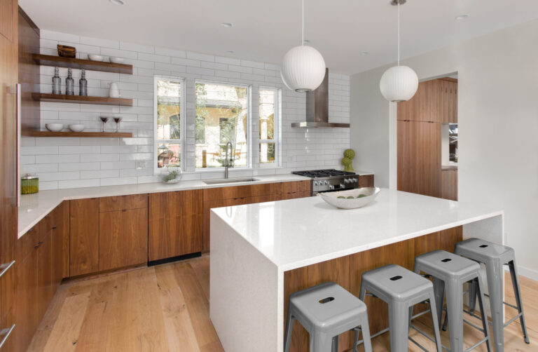kitchen in newly constructed luxury home
