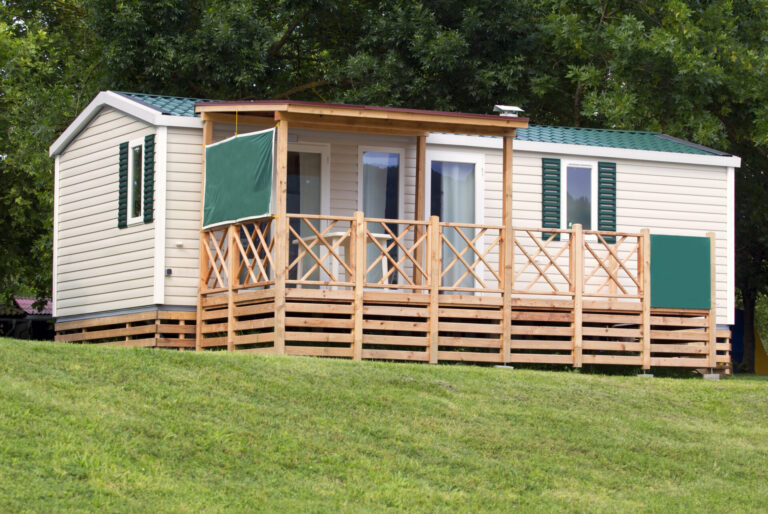 Small camping cabin in the camp.